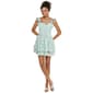 Juniors No Comment Floral Ruffle Tie Belt Double Tier Dress - image 1
