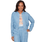 Petites Alfred Dunner Beachcomber Casual Elastic Lyocell Shirt J - image 1