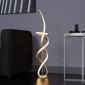 Infibrite Golden 59in. Swirl LED Stepless Dimming Floor Lamp - image 5