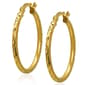Gianni Argento 25mm Thin Diamond-Cut Earrings - image 1