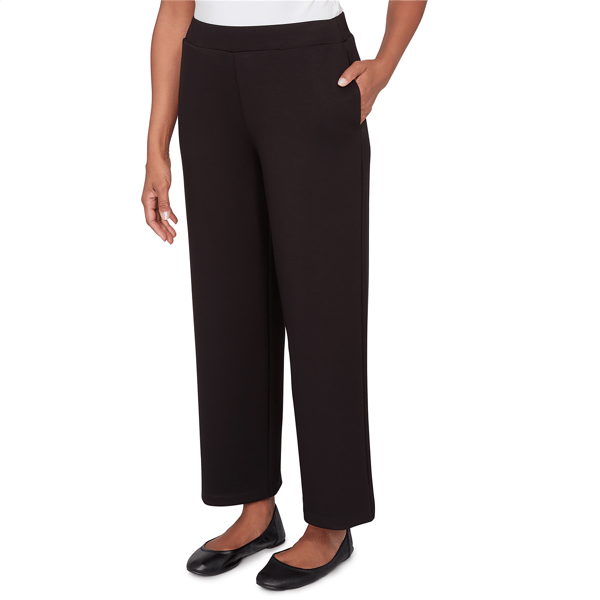 Petite Alfred Dunner Seville Pull-On Wide Leg Casual Pants