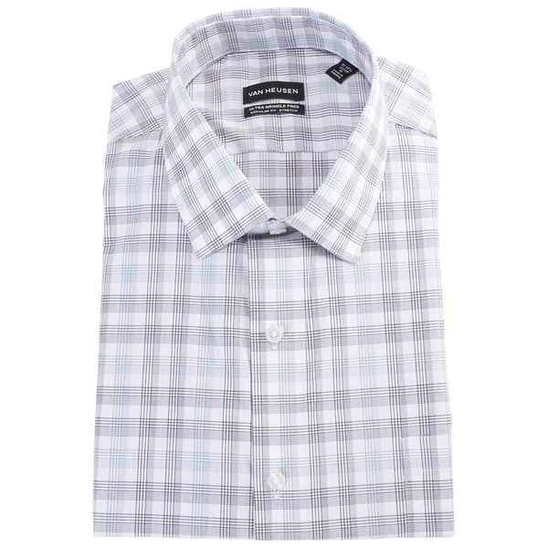 Mens Van Heusen Ultra Wrinkle Free Dress Shirt - Arctic Blue