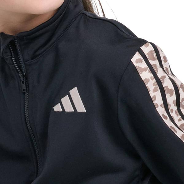 Girls (4-6x) adidas® Leopard 3 Stripe Tricot Jacket & Pants Set