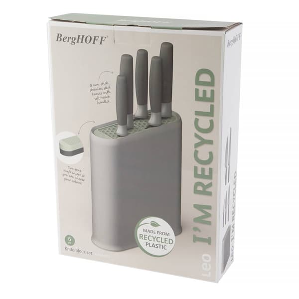 BergHOFF Balance Non-stick Stainless Steel 6pc. Knife Block Set