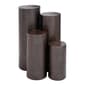 9th & Pike(R) Brown Metal Industrial Pedestal Table - Set of 4 - image 1