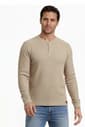 Mens Mountain Ridge Solid Heavyweight Thermal Henley - image 5
