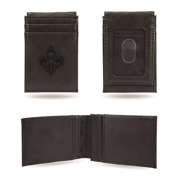 Mens NBA New Orleans Pelicans Faux Leather Front Pocket Wallet - image 