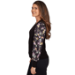 Petite Emaline Deerfield Long Floral Sleeve Two in One Sweater - image 4