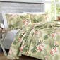 Tommy Bahama Tropical Orchid Palm Quilt Set - image 2