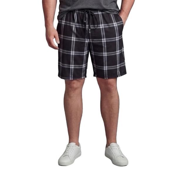 Mens Big & Tall Preswick & Moore(R) Shorts - Black Plaid - image 