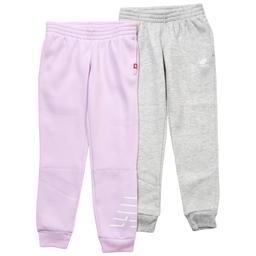 Girls (7-16) New Balance 2pk. Fleece Lined Joggers - Purple
