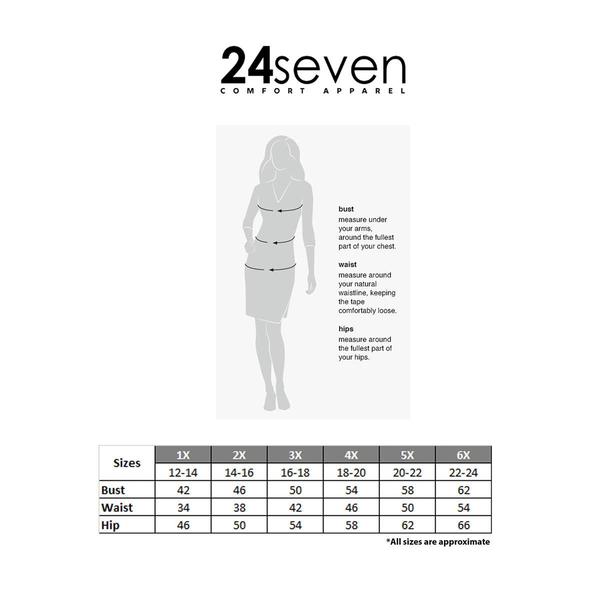 Plus Size 24/7 Comfort Apparel Knot Front V-Neck Blouse
