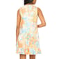 Womens MSK Sleeveless Foil Floral Ruffle Hem Shift Dress - image 2