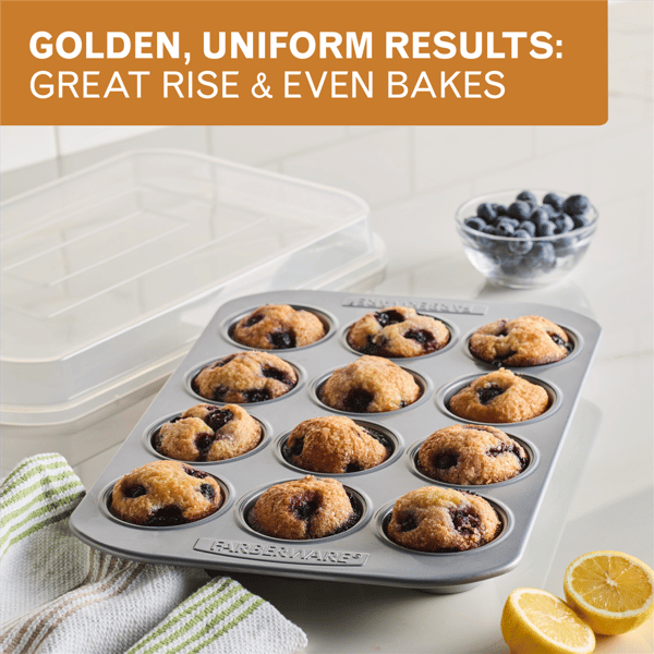 Farberware Bakeware Nonstick 12-Cup Muffin Pan