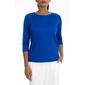 Petite Zac & Rachel 3/4 Sleeve Stud Accent Details Sweater - image 1