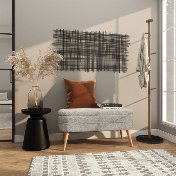 9th & Pike® Modern Black Metal Accent Table
