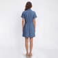 Womens beachlunchlounge Short Sleeve Pleated Denim Shirtdress - image 2