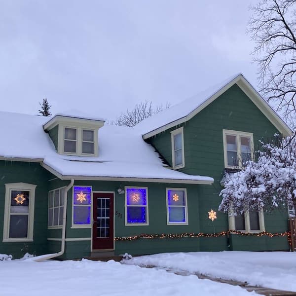 Northlight Seasonal 20in. Pre-Lit Snowflake Window Silhouette