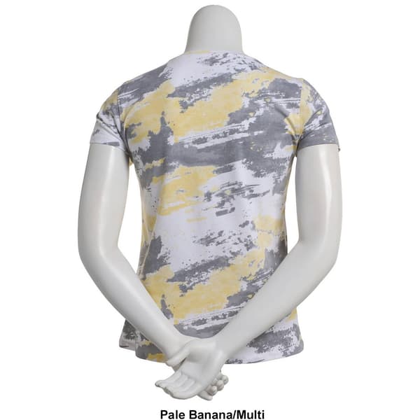 Womens Preswick & Moore&#174; Short Sleeve Splatter Print Tee