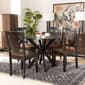 Baxton Studio Liese 2-Tone Dark Brown Finish Wood 5pc. Dining Set - image 7