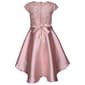 Girls &#40;7-16&#41; Bonnie Jean Short Sleeve Embroidered High Low Dress - image 4