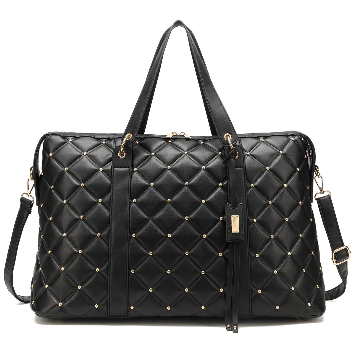 Open Video Modal for Badgley Mischka Quilted Vegan Leather