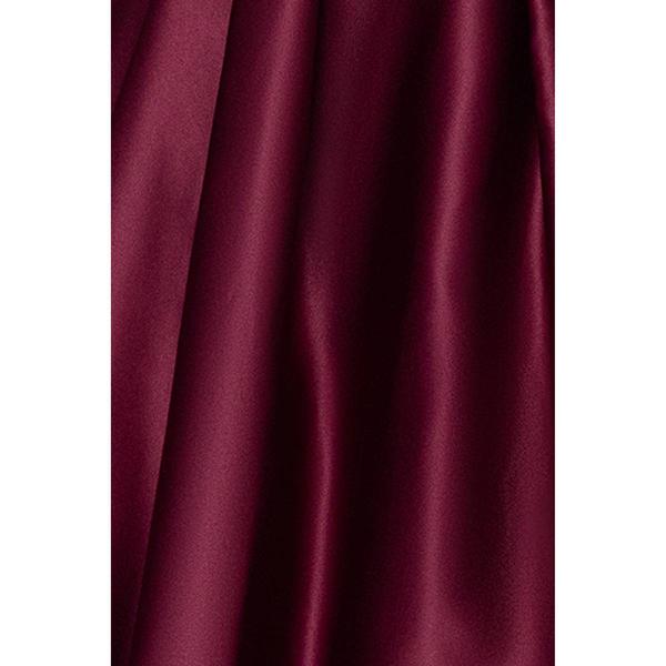 Juniors Blondie Nites Lamour Satin Contrast Lace Up A-Line Dress
