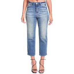 Juniors YMI(R) High Rise Cropped Ankle 27in. Straight Leg Jeans