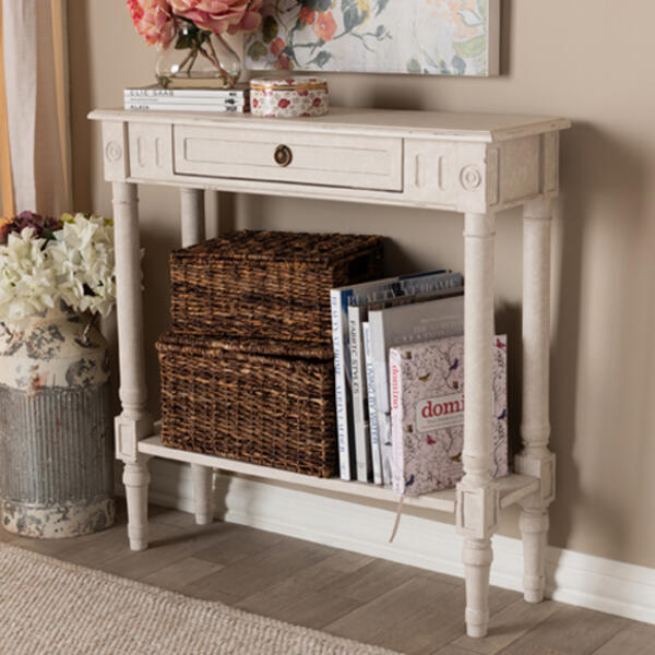 Baxton Studio Ariella 1 Drawer Console Table - image 