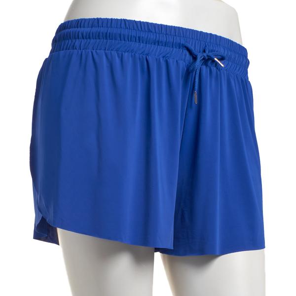 Juniors No Comment Terri Athletic Flowy Butterfly Shorts
