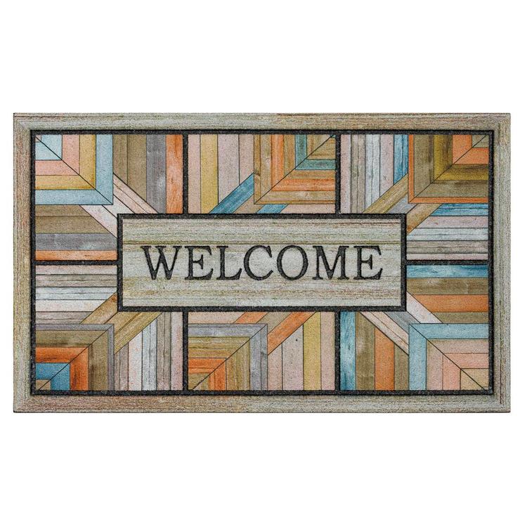 Mohawk Home Colorful Roots Welcome Rectangle Doormat