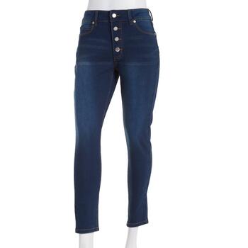 Womens Tahari Exposed Button Fly Skinny Jeans - Boscov's