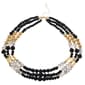 Ashley Cooper(tm) Black & Gold-Tone 3 Layered Beaded Necklace - image 1