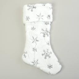 20in. Sequin Snowflakes Stocking