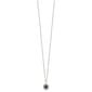 Pure Fire 14kt. White Gold Emerald Halo Pendant - image 4