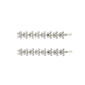 Roman Silver-Tone Crystal Hair Barrettes - image 1