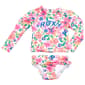 Baby Girl (12-24M) Roxy 2pc. Tropical Floral Rash Guard Swim Set - image 1
