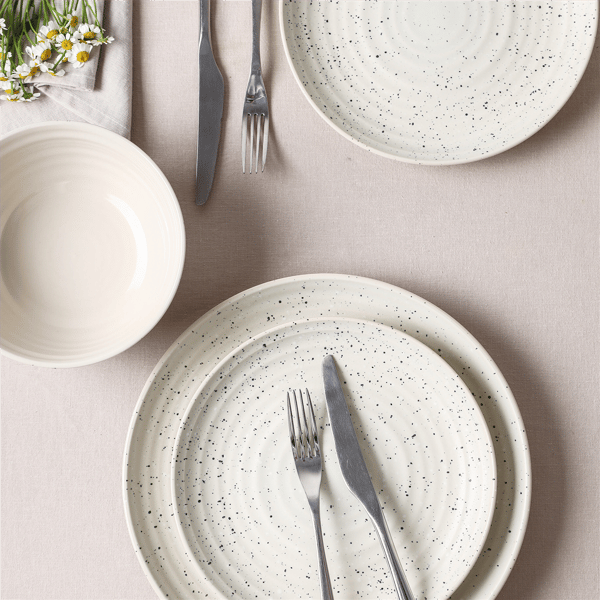 Stone Lain Dua 4pc. Stoneware Dinner Plate Set