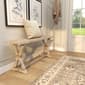9th & Pike® Farmhouse Brown Wood Bench - image 9