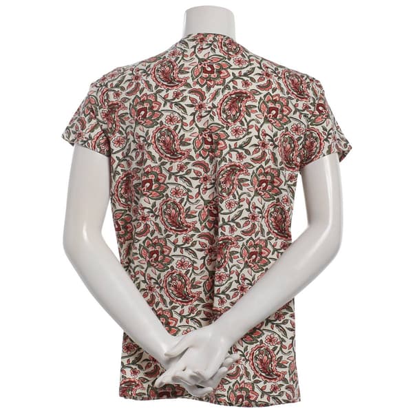 Womens Preswick & Moore® Short Sleeve Paisley & Vines Tee