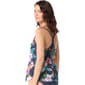 Womens Beach House Vibrant Vacay Mesh Tankini Swim Top - image 2