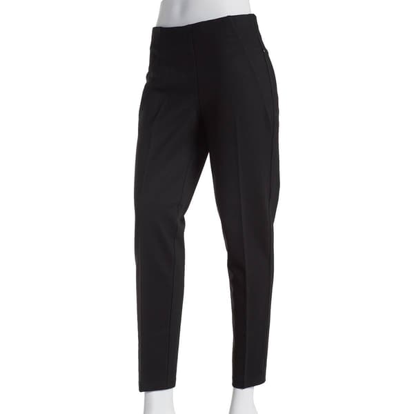 Womens Zac &amp; Rachel Pull On Solid Compression Pants - image 