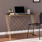 Southern Enterprises Dezby Modern Glass-Top Desk - image 1