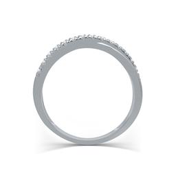 Endless Affection™ 1/10ctw. Diamond Sterling Silver Overlap Band
