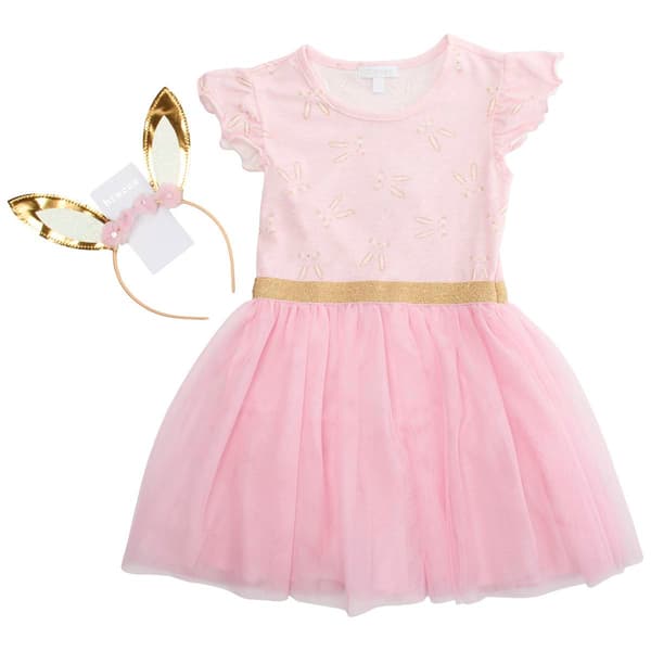 Girls &#40;4-6x&#41; BTween&#40;R&#41; Sleeveless Bunny Tutu Dress - image 