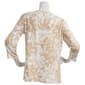 Womens Emily Daniels 3/4 Sleeve Floral Jacquard Tunic Blouse - image 3