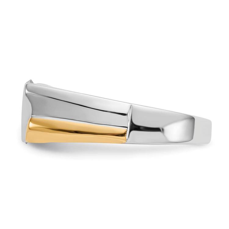 Mens Gentlemens Classics™ 14kt. Two Tone 1/2ctw. Diamond Ring