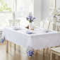 Threadmade Spring Hydrangea Floral Cutwork Tablecloth - image 2