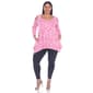 Plus Size White Mark Leopard Cold Shoulder Tunic - image 5