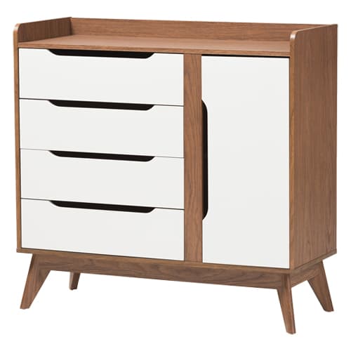 Baxton Studio Brighton Storage Shoe Cabinet